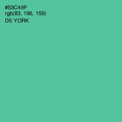 #53C49F - De York Color Image