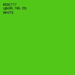 #53C717 - Bright Green Color Image