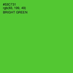 #53C731 - Bright Green Color Image