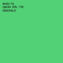 #53D176 - Emerald Color Image