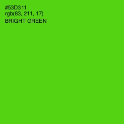 #53D311 - Bright Green Color Image