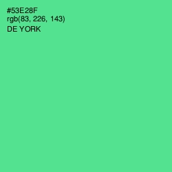 #53E28F - De York Color Image