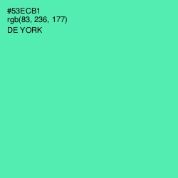 #53ECB1 - De York Color Image