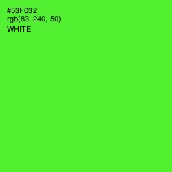 #53F032 - Bright Green Color Image