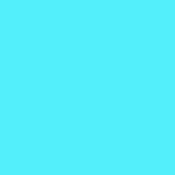 #53F0FB - Turquoise Blue Color Image