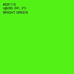 #53F115 - Bright Green Color Image