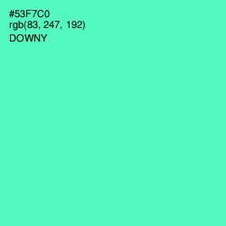 #53F7C0 - Downy Color Image