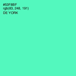 #53F8BF - De York Color Image