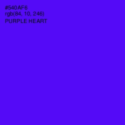 #540AF6 - Purple Heart Color Image