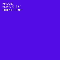 #540CE7 - Purple Heart Color Image
