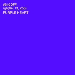 #540DFF - Purple Heart Color Image