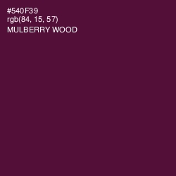 #540F39 - Mulberry Wood Color Image