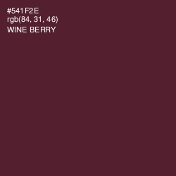 #541F2E - Wine Berry Color Image