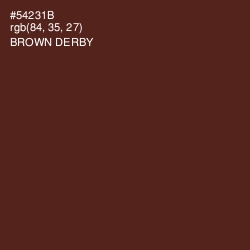 #54231B - Brown Derby Color Image