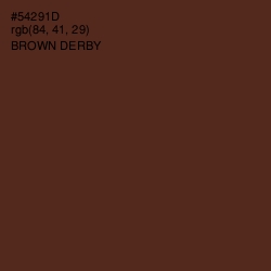 #54291D - Brown Derby Color Image