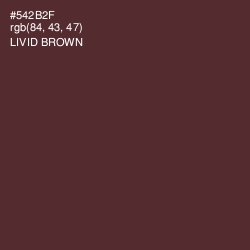 #542B2F - Livid Brown Color Image