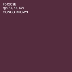 #542C3E - Congo Brown Color Image