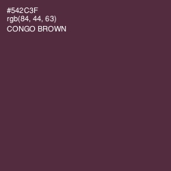 #542C3F - Congo Brown Color Image