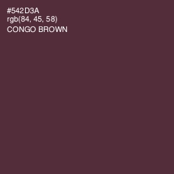 #542D3A - Congo Brown Color Image