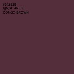 #542E3B - Congo Brown Color Image