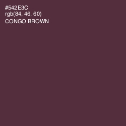 #542E3C - Congo Brown Color Image