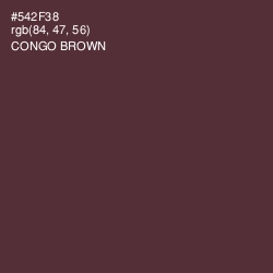 #542F38 - Congo Brown Color Image