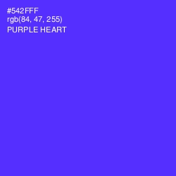 #542FFF - Purple Heart Color Image