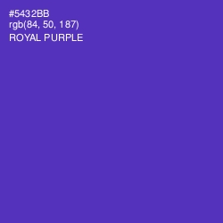 #5432BB - Royal Purple Color Image