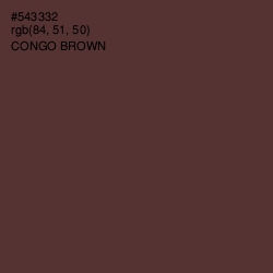 #543332 - Congo Brown Color Image