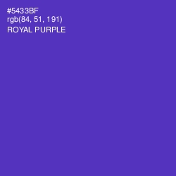 #5433BF - Royal Purple Color Image