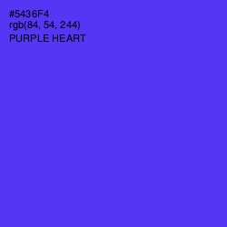 #5436F4 - Purple Heart Color Image