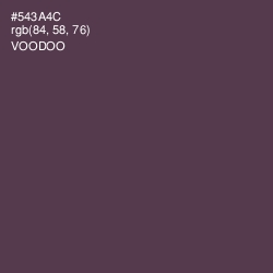 #543A4C - Voodoo Color Image