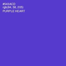 #543ACD - Purple Heart Color Image