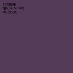 #543B58 - Voodoo Color Image