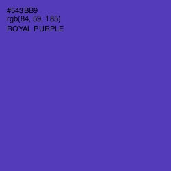 #543BB9 - Royal Purple Color Image