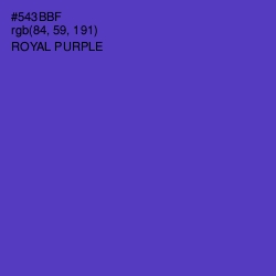 #543BBF - Royal Purple Color Image