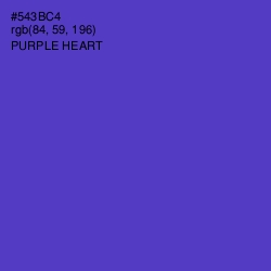 #543BC4 - Purple Heart Color Image