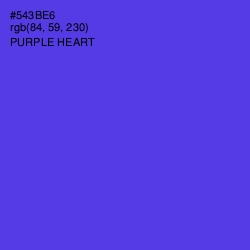 #543BE6 - Purple Heart Color Image