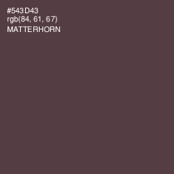 #543D43 - Matterhorn Color Image