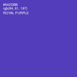 #543DBB - Royal Purple Color Image