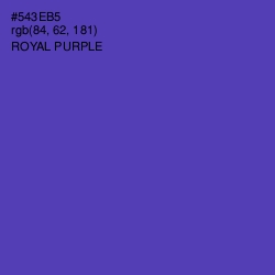 #543EB5 - Royal Purple Color Image