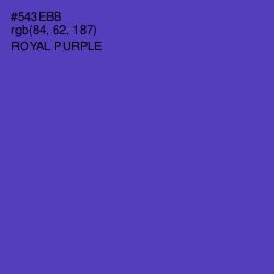 #543EBB - Royal Purple Color Image