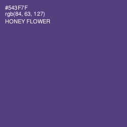 #543F7F - Honey Flower Color Image