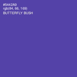 #5442A9 - Butterfly Bush Color Image
