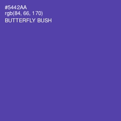 #5442AA - Butterfly Bush Color Image