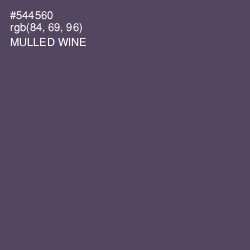 #544560 - Mulled Wine Color Image