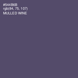 #544B6B - Mulled Wine Color Image