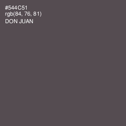 #544C51 - Don Juan Color Image