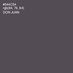 #544C54 - Don Juan Color Image