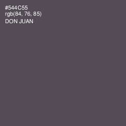 #544C55 - Don Juan Color Image